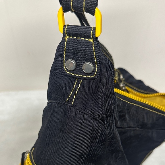 Nine West Black and Yellow Shoulder Bag Tote - Picture 13 of 16